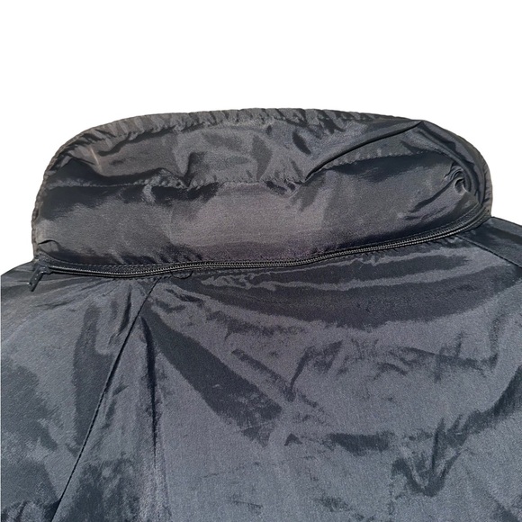 Adidas Vintage Black & Red 1/2 Zip Mesh Lined Windbreaker Jacket Adult Size L - Picture 3 of 7